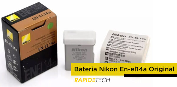 Nova Bateria Nikon En-el 14a D5100 D5200 D5600 D3100 D3300 Lacrada - Image 2
