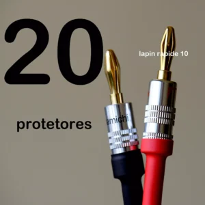 20 protetores termoretrateis para plug banana ou spade Nakamichi