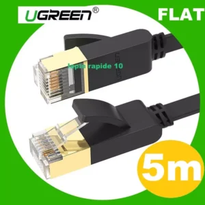 Cabo de rede ugreen cat 7 flat de alta velocidade 600 mhz / 10gbps- 5m