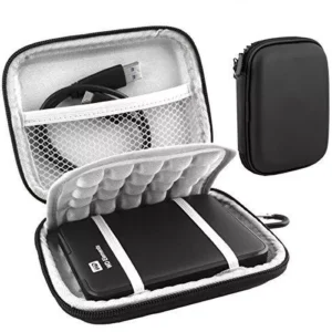 Estojo /Case multiuso de protecao com ziper para transporte de HD ou SSD ou NVME  - acolchoado -  Top de linha