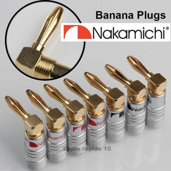 4 Plugs Banana 90 graus Nakamichi Nova Liga premium