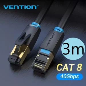 Cabo de rede Vention cat 8 round de alta velocidade 2000 mhz / 40 gbps- 3m