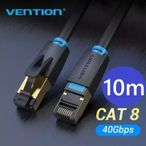 Cabo de rede Vention cat 8 round de alta velocidade 2000 mhz / 40 gbps- 10m