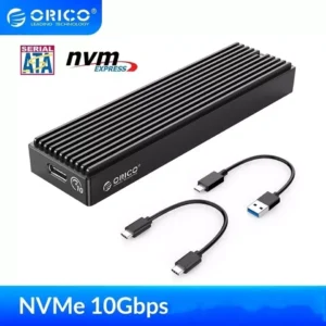 Case Rígido para leitura externa Orico de NVME  SSD  10 G / Samsung/Crucial