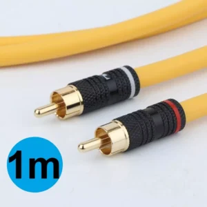 Cabos  audio RCA Van den hul + plugs Nakamichi  (PAR) -1m