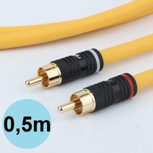 Cabos  audio RCA Van den hul + plugs Nakamichi  (PAR) -0,5m