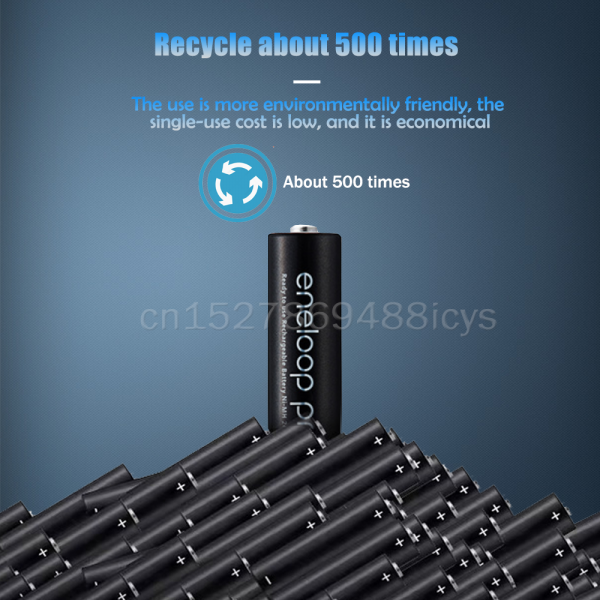 Kit 4 pilhas recarregaveis AAA Eneloop pro Panasonic 950 mah 1,2 V - Imagem 3