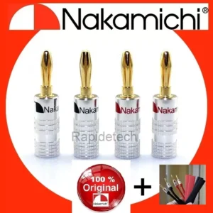 10 Plugs Banana Nakamichi Nova Liga Premium +  10 protetores termoretrateis