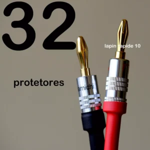 32 protetores termoretrateis para plug banana ou spade Nakamichi