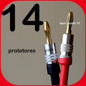 14 protetores termoretrateis para plug banana ou spade Nakamichi