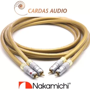 1 Par de Cabos interconexao RCA Candas hexlink 5c com plugs Nakamichi   8.00 mm cobre puro high end - 1m 