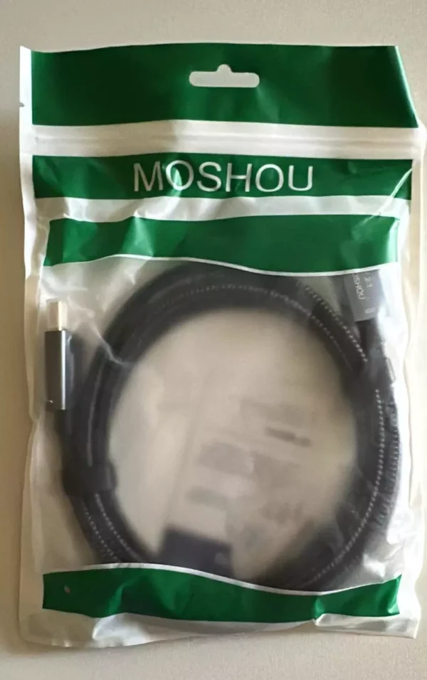Novo cabo displayport 2.1 Moshou 360 Hz /monitor e-gamer ultrawide top de linha  - 3m   - Imagem 4