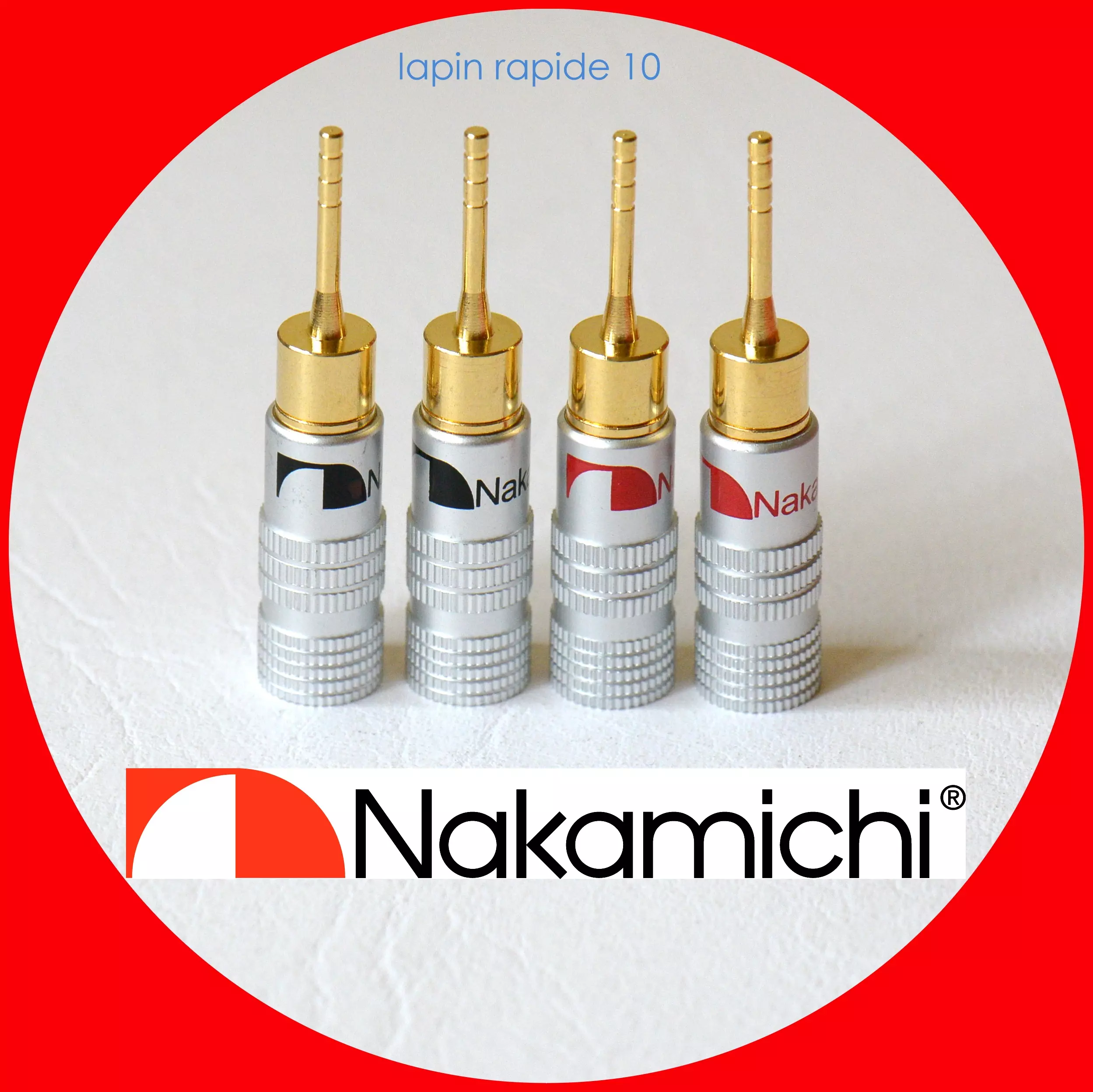 4 Plugs Banana Nakamichi pin para Receiver Vintage ou caixas bookshelves - 2 mm - Imagem 5