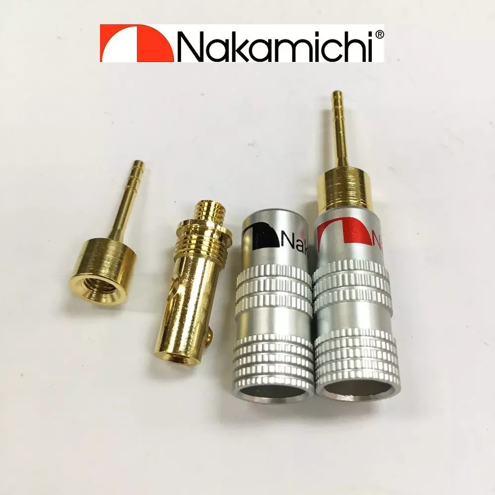 4 Plugs Banana Nakamichi pin para Receiver Vintage ou caixas bookshelves - 2 mm - Imagem 3