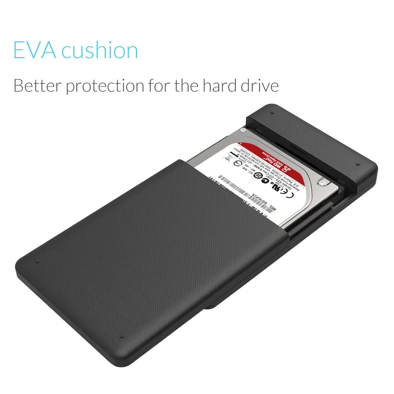 Case Rígido para leitura externa Orico para SSD HD 3.0 Adata/ Crucial/ WD/Samsung - Imagem 6