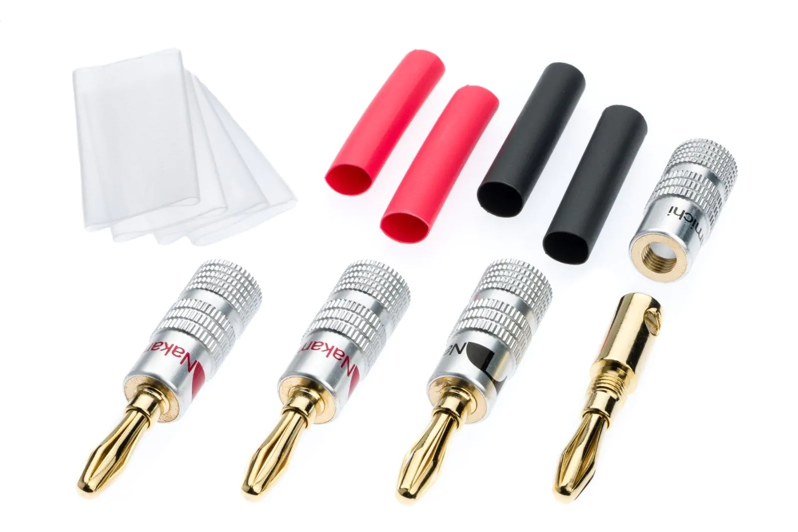 20 protetores termoretrateis para plug banana ou spade Nakamichi - Imagem 2