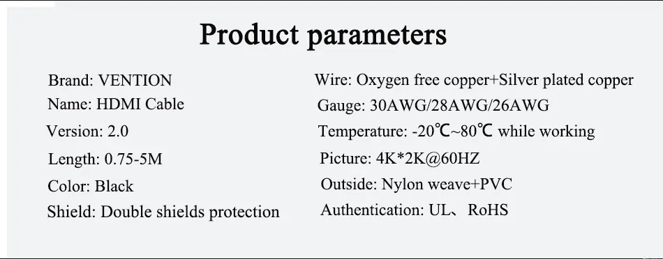 Cabo HDMI 4k dolby vision  - hdr  - Vention - 1m - Imagem 7