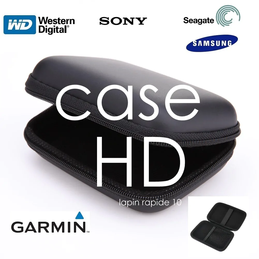 Estojo / case de protecao Eva com ziper multiuso para HD ou ssd ou powerbank /gopro/ Samsung/ Crucial - Imagem 3