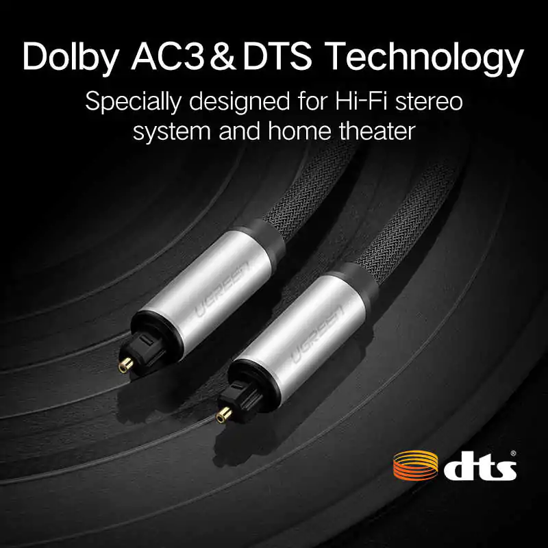 Cabo Ótico de Áudio Digital UGREEN  – 2m - Imagem 5