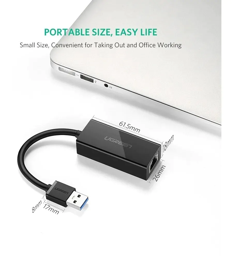 Adaptador placa de rede usb 3.0 Ethernet UGREEN - Imagem 5