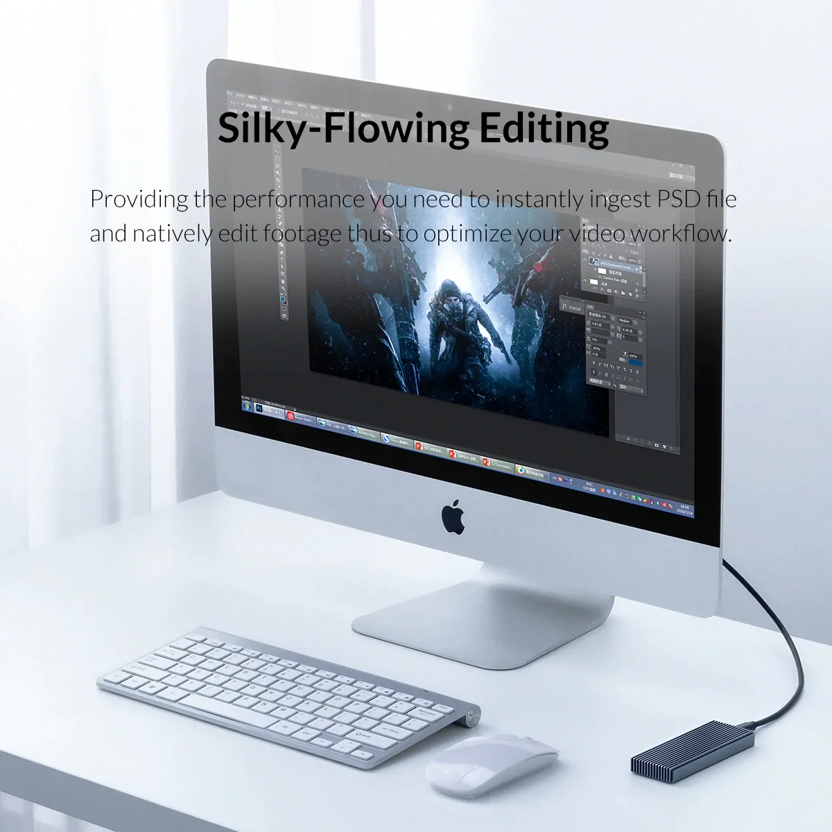 Case Rígido para leitura externa Orico de NVME  SSD  20 G - Imagem 3