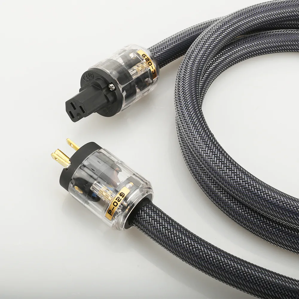 Novo cabo de alimentacao High end - Audiophile serie cobre puro - Padrao US -1,5m   - Imagem 6