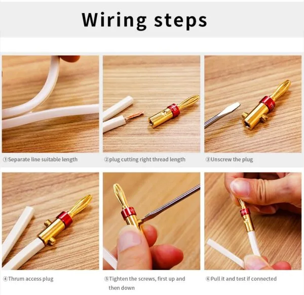 Novo cabo de caixa acustica - Audiophile serie 3.0 mm (1,5 mm efetivo dentro)-o2 free - Alta qualidade - 5m - Imagem 6