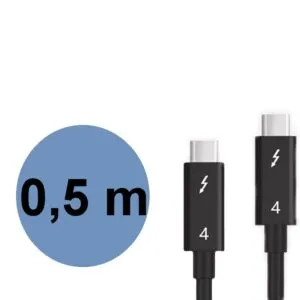 Cabo Thunderbolt 4  x Thunderbolt 4  pd 100 w 8k   -0,50m