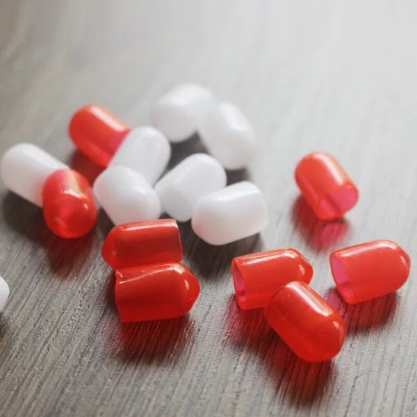 Kit de 20 capas protetores RCA silicone  vermelhos e brancos - Imagem 4