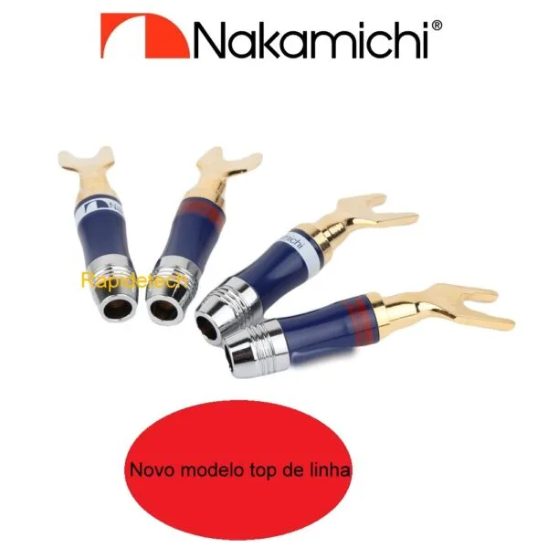 4 Plugs spades  high end  -top de linha - Nakamichi - Imagem 4