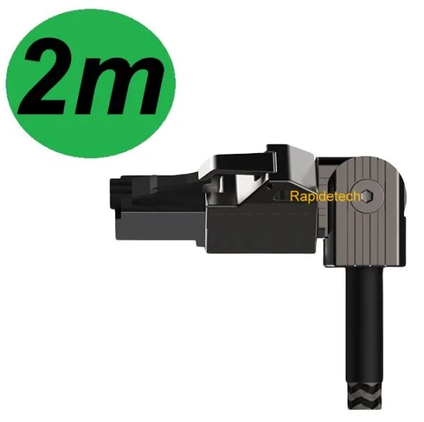 Cabo de rede Hagibis Cat 8 articulado e blindado alta velocidade 2000 mhz / 40 gbps- 2m - Imagem 3