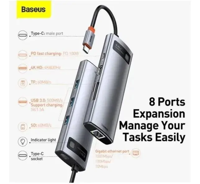 Adaptador Dock Thunderbolt 3 Usb C Hdmi P/ Macbook Air Pro M1 - Imagem 3